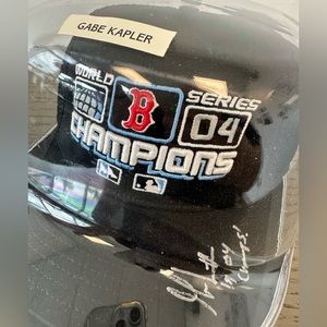 Gabe Kapler Autographed Hat “04 Champs!” inscribed World Series Champion Hat
